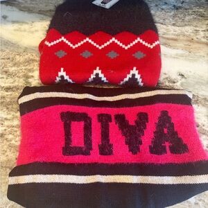 Diva Pink and Black Women's Sweater